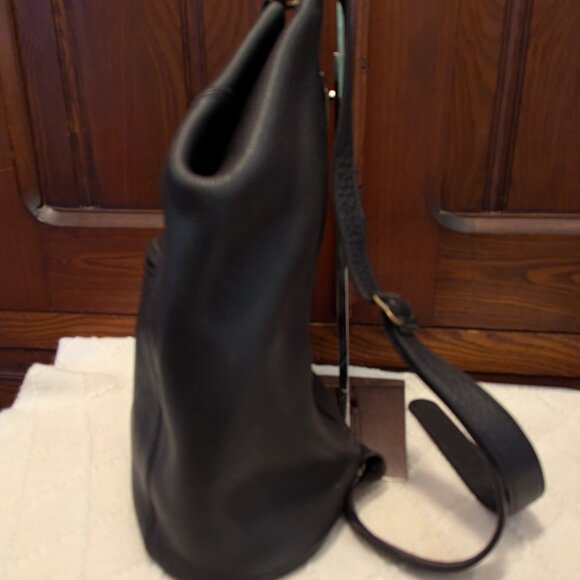 VINTAGE COACH Sonoma FlatPack Backpack Crossbody in Black Leather 4917 - Picture 4 of 11